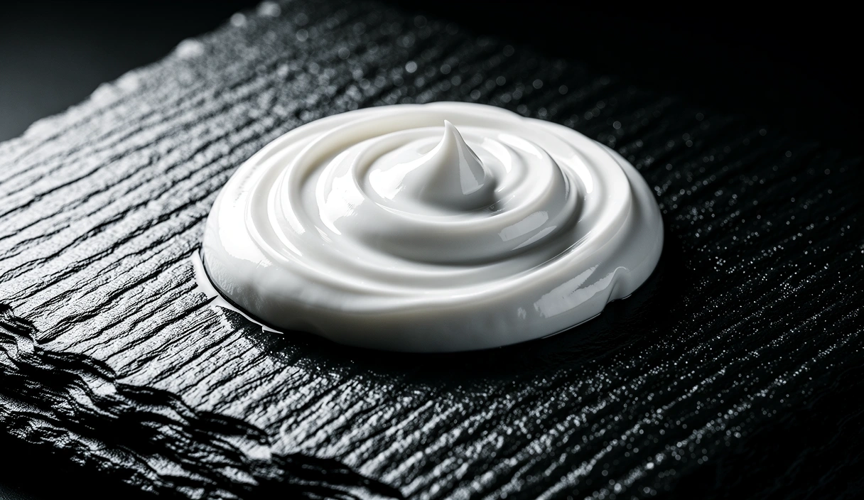 Texture detail of anti-aging cream